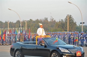 Myanmar holds military parade to mark Independence Day