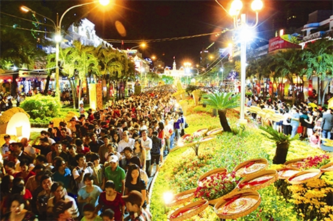 Festival floral à Hô Chi Minh-Ville à l occasion du Têt traditionnel