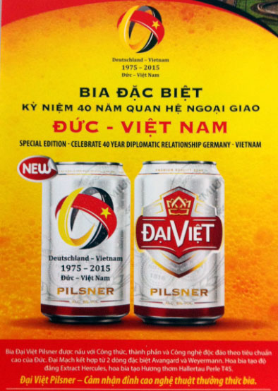 DaiViet Pilsner Special beer line to mark 40th anniversary of Vietnam - Germany diplomatic ties