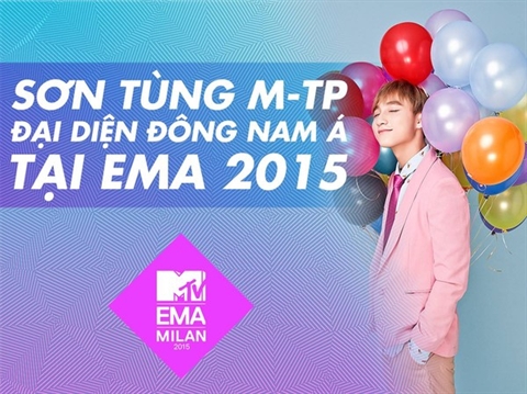 - Son Tùng M-TP représentera l’Asie du Sud-Est aux EMA 2015