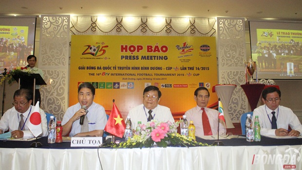 Giải bóng đá quốc tế Truyền hình Bình Dương BTV 2015 khởi tranh từ 6 11