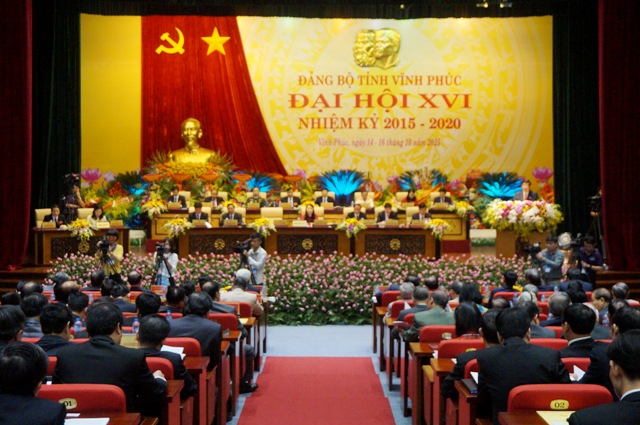 Khai mạc Đại hội đại biểu Đảng bộ tỉnh Vĩnh Phúc lần thứ XVI