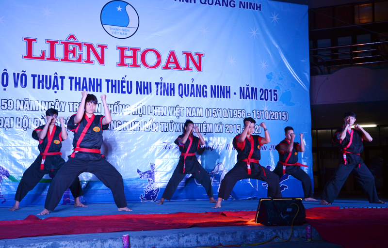 Liên hoan các CLB võ thuật thanh thiếu niên tỉnh Quảng Ninh năm 2015