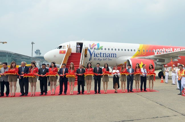 Vietjet Air flies from Ho Chi Minh city to Yangon