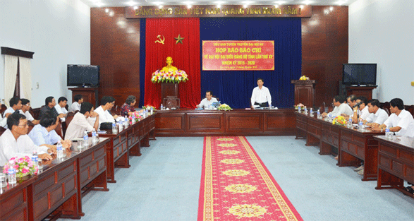 Đại hội đại biểu Đảng bộ tỉnh lần thứ XV sẽ diễn ra từ ngày 27 - 30 10 2015