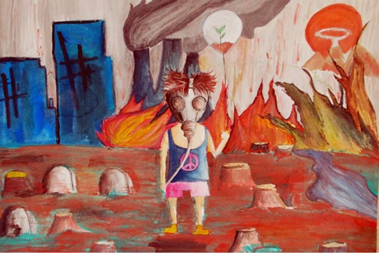 “The earth is in your hands” painting exhibition