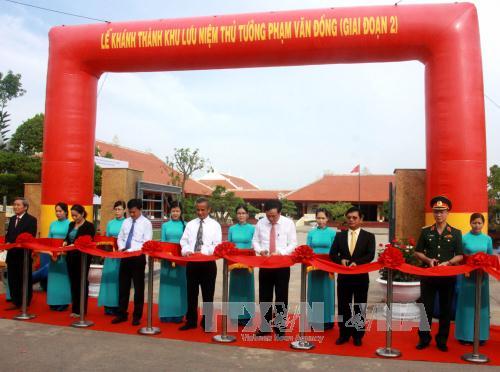Late PM Pham Van Dong commemorative house inaugurated in Quang Ngai