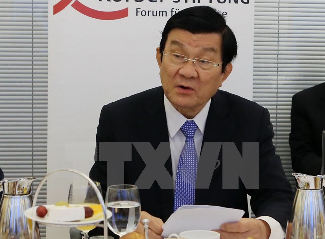 国家主席张晋创会见德国一流企业