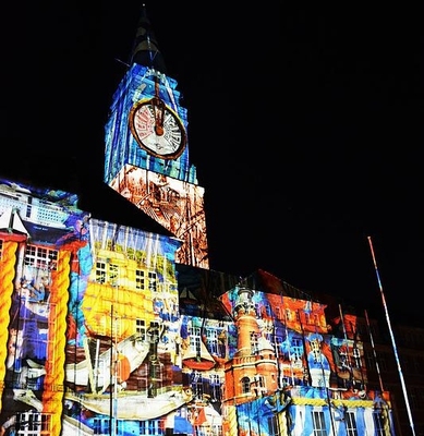 German trio to perform light art in Hanoi