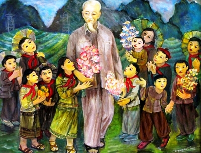 Hô Chi Minh-Ville  exposition sur le Président Hô Chi Minh