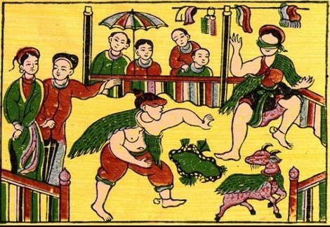 Les jeux populaires du Têt dans les estampes populaires de Dông Hô