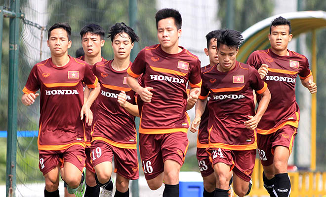 Đội tuyển Olympic quốc gia tích cực tập luyện cho vòng loại U23 châu Á 2015