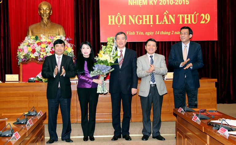 Đồng chí Hoàng Thị Thúy Lan được bầu giữ chức Bí thư Tỉnh ủy Vĩnh Phúc