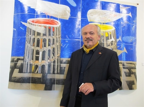 Exposition d’un peintre slovaque à Hanoï