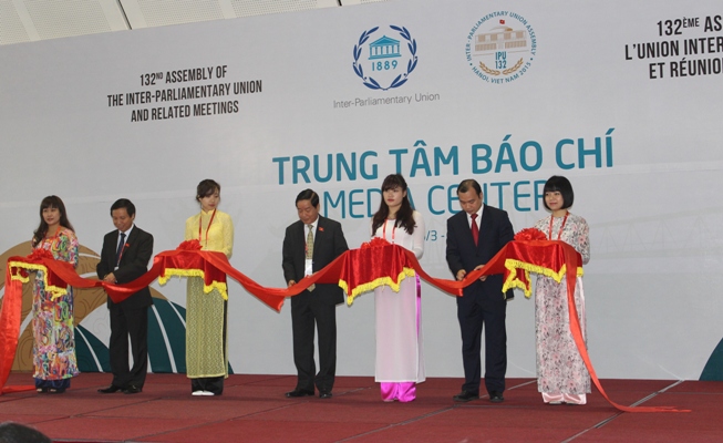Media centre for IPU-132 Assembly opens in Hanoi