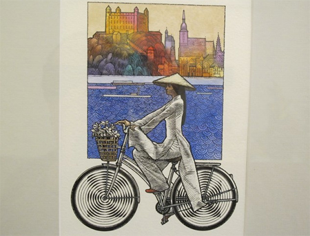 Paintings by Slovak painter on display in Hanoi