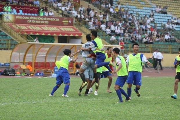 PVF giành chức vô địch giải bóng đá U19 Quốc gia – Cúp Tôn hoa sen năm 2015