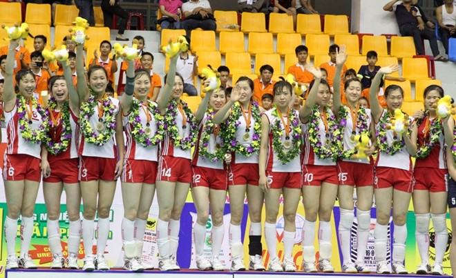 Giải bóng chuyền nữ quốc tế - Cúp VTV Bình Điền 2015 CLB của Triều Tiên vô địch