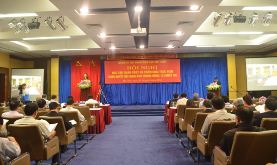 Đảng ủy EVN tổ chức Hội nghị học tập, quán triệt và triển khai Nghị quyết Trung ương 10