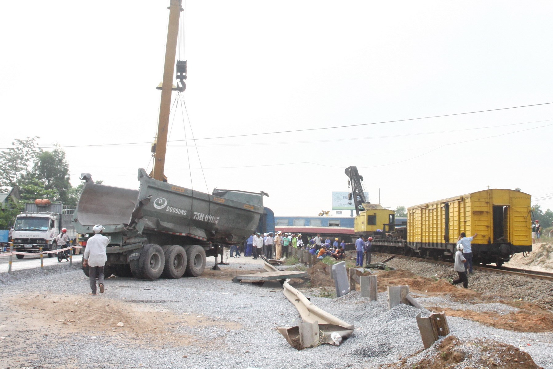 Vụ tai nạn tàu hỏa tại Quảng Trị Hành khách trên tàu SE5 đã tiếp tục hành trình