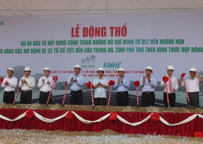 Khởi công dự án đường Hồ Chí Minh qua tỉnh Phú Thọ theo hình thức BOT