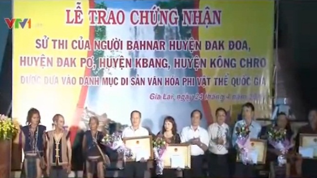 Ba Na ethnic epic recognized as national intangible cultural heritage