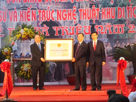 Ba Trieu site recognized as special national relic