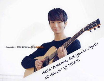 韩国吉他Sungha Jung即将在越南表演