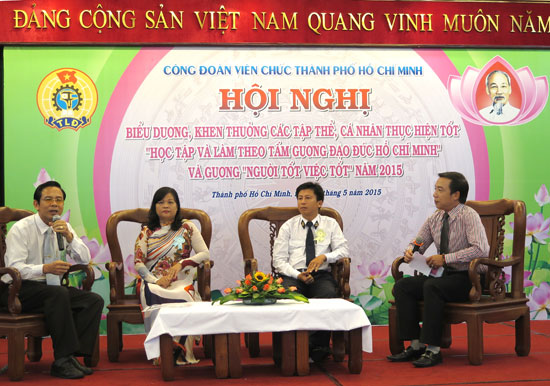 Công đoàn Viên chức TP Hồ Chí Minh tuyên dương tập thể, cá nhân làm theo tấm gương đạo đức Hồ Chí Minh