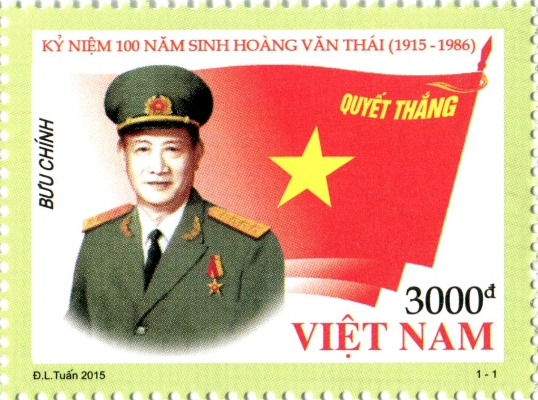 Stamp honours General Hoang Van Thai on his 100th birthday