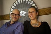German couple lacquer the moon