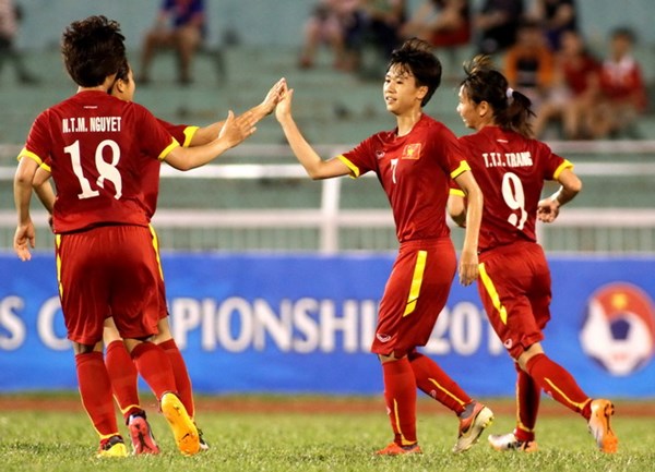 Vô địch bóng đá nữ Đông Nam Á 2015 Việt Nam đối đầu Thái Lan tại bán kết