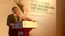 Deputy PM attends Vietnam Corporate Sustainability Forum 2015