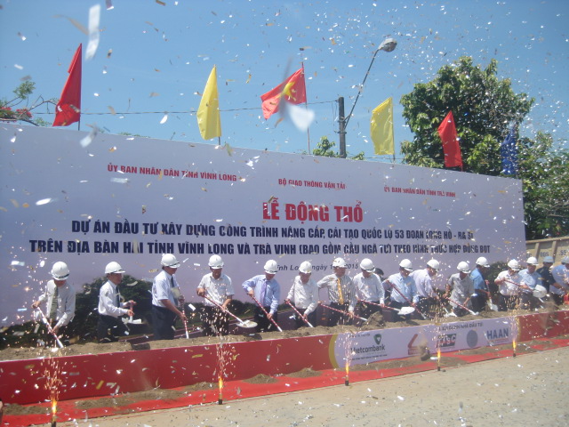 Khởi công Dự án đầu tư xây dựng công trình nâng cấp, cải tạo Quốc lộ 53 đoạn Long Hồ - Ba Si