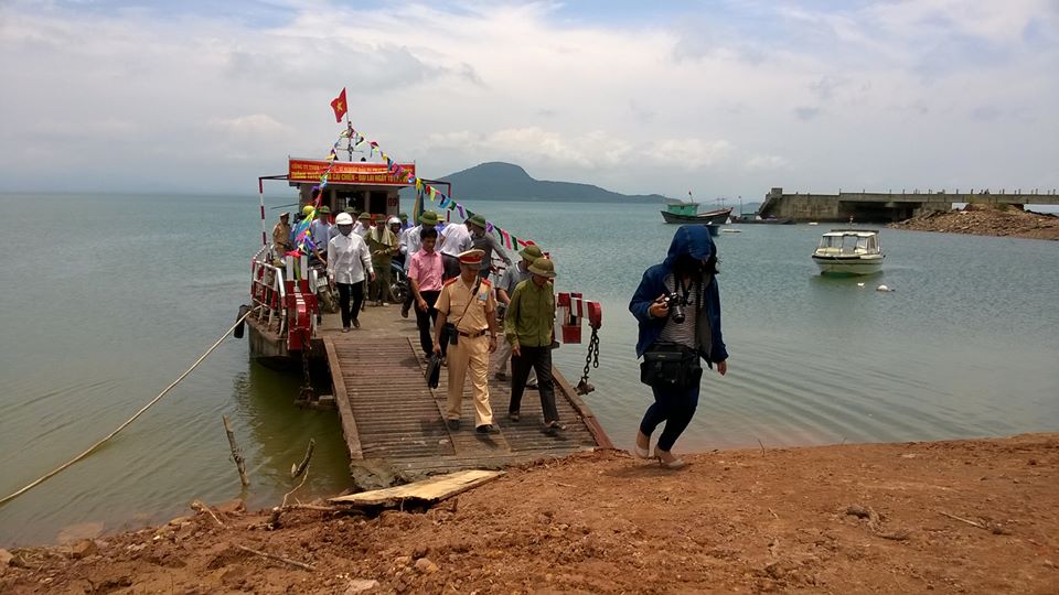 Ferry to Cai Chien island successfully tested