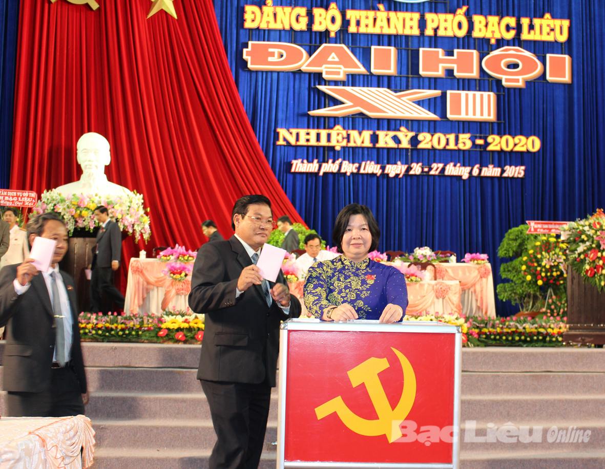 Bế mạc Đại hội Đảng bộ thành phố Bạc Liêu nhiệm kỳ 2015 - 2020