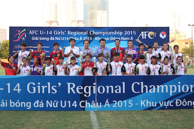 Việt Nam vô địch giải bóng đá nữ U14 châu Á 2015 - khu vực Đông Nam Á