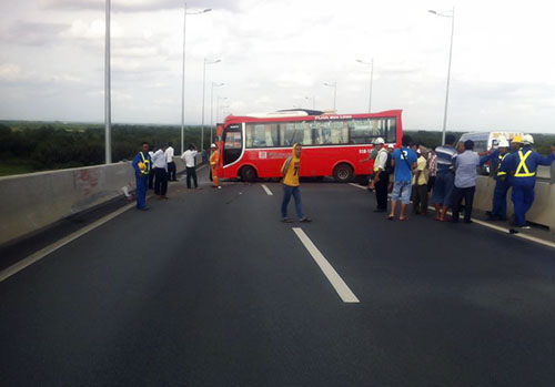 Vụ tai nạn tại cầu Long Thành Không có dấu hiệu xe tuột dốc