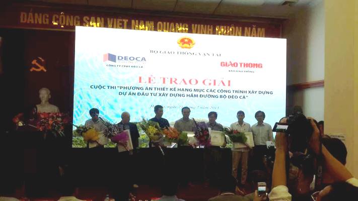 Trao giải “Thi tuyển phương án thiết kế kiến trúc dự án hầm đường bộ qua Đèo Cả”