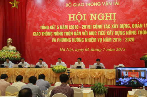 Hội nghị trực tuyến tổng kết 5 năm công tác xây dựng, quản lý giao thông nông thôn