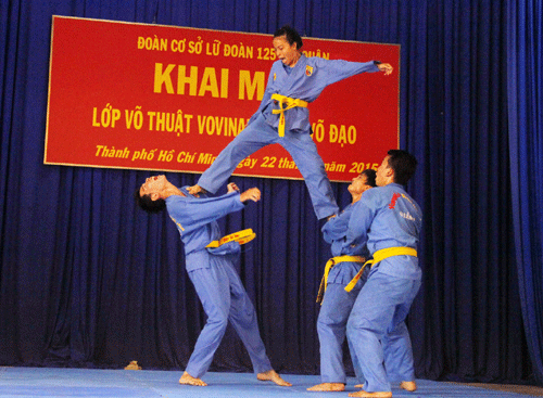 Đưa Vovinam vào huấn luyện tại Lữ đoàn Hải quân 125