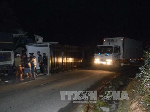 Container rơi gây tai nạn chết người trên đèo Mimosa, Đà Lạt