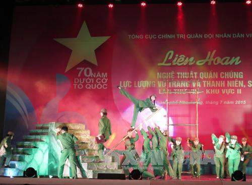 Bế mạc Liên hoan Nghệ thuật quần chúng lực lượng vũ trang và thanh niên, sinh viên khu vực miền Trung