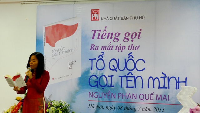 Ra mắt tập thơ Tổ quốc gọi tên mình của Nguyễn Phan Quế Mai