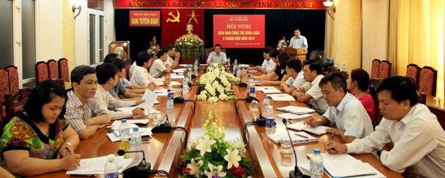 Vĩnh Phúc Giao ban công tác Khoa giáo 6 tháng đầu năm 2015
