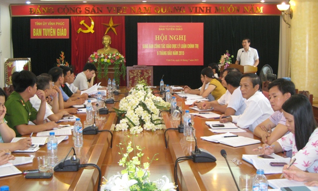 Giao ban công tác Giáo dục lý luận chính trị 6 tháng đầu năm 2015