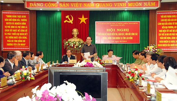 Kiểm tra công tác phòng chống tham nhũng tại Lâm Đồng