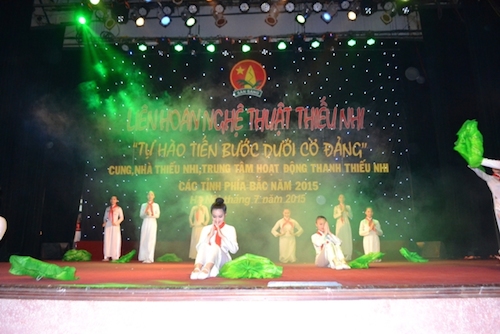 Khai mạc Liên hoan nghệ thuật thiếu nhi các tỉnh phía Bắc năm 2015