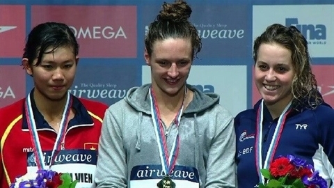 - Une médaille d’argent d Anh Viên aux Mondiaux de natation 2015