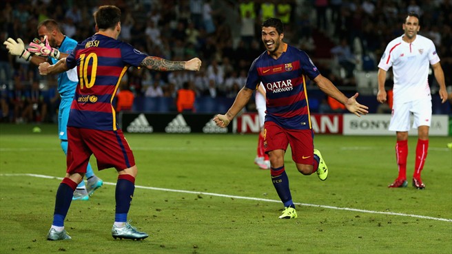 Barca lần thứ 5 giành Siêu Cúp châu Âu